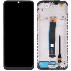 Дисплей з сенсорним екраном (модуль) Xiaomi Redmi 10C /Poco C40, чорний з рамкою, оригінал