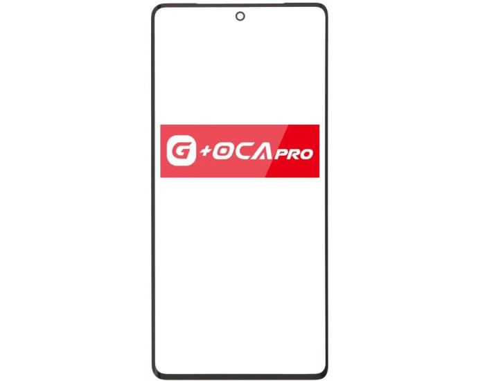 Скло фронтальне з OCA плівкою Google Pixel 7 Pro, чорне G-OCA Pro