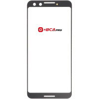 Скло фронтальне з OCA плівкою Google Pixel 3, чорне G-OCA Pro