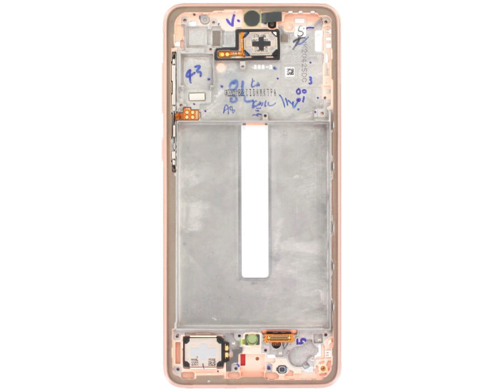Дисплей с сенсорным экраном (модуль) Samsung A336 A33 5G, золотой с рамкой, сервисная упаковка, оригинал