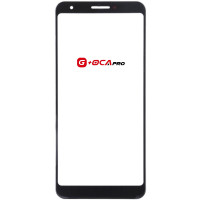 Скло фронтальне з OCA плівкою Google Pixel 3A, чорне G-OCA Pro
