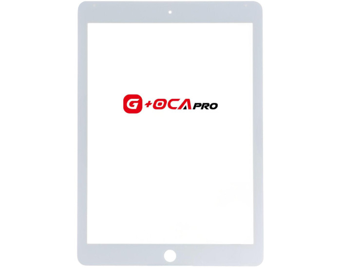 Стекло фронтальное с OCA-пленкой iPad Air 2, белое G+OCA PRo