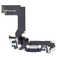 Шлейф для iPhone 13 Mini, коннектора зарядки и синхронизации с микрофонами, черный, Midnight, оригинал с разборки 