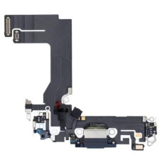 Шлейф для iPhone 13 Mini, коннектора зарядки и синхронизации с микрофонами, черный, Midnight, оригинал с разборки 
