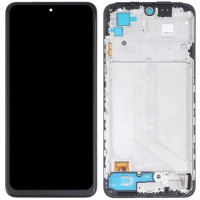 Дисплей с сенсорным экраном (модуль) Xiaomi Redmi Note 10 4G/ Note 10S/ Poco M5s, черный с рамкой, оригинал