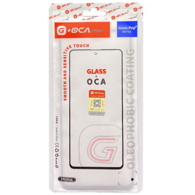 Скло фронтальне з OCA плівкою Samsung A155 Galaxy A15 / A156 / M156, чорне оригінал, G+OCA PRo