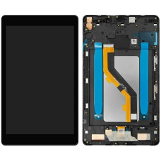 Дисплей з сенсорним екраном (модуль) Samsung T295 LTE Galaxy Tab A 8.0 2019 LTE, чорний, з рамкою