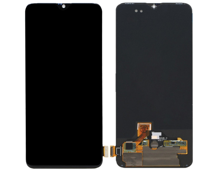 Дисплей с сенсорным экраном (модуль) OnePlus 6T, черный, переклейка 