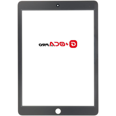 Стекло фронтальное с OCA-пленкой iPad Pro 9.7 2016 черное, оригинал G+OCA PRo