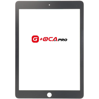Стекло фронтальное с OCA-пленкой iPad Pro 9.7 2016 черное, оригинал G+OCA PRo