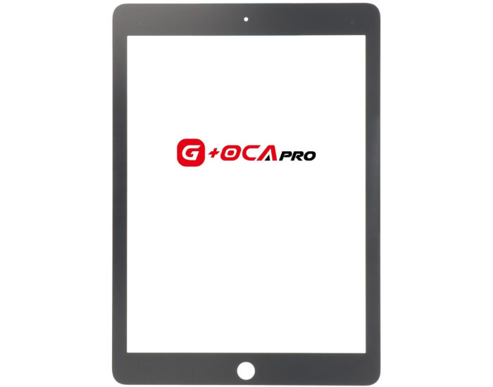 Стекло фронтальное с OCA-пленкой iPad Pro 9.7 2016 черное, оригинал G+OCA PRo