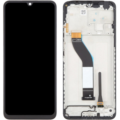 Дисплей с сенсорным экраном (модуль) Xiaomi Redmi 14C / Redmi A3 Pro / Poco C75, черный с рамкой, оригинал, версия HKC-F