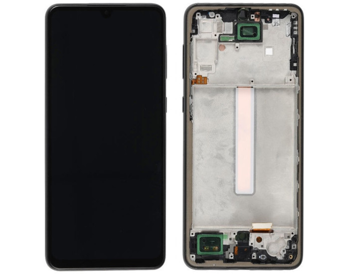 Дисплей з сенсорним екраном (модуль) Samsung A336 A33 5G, чорний з рамкою, OLED