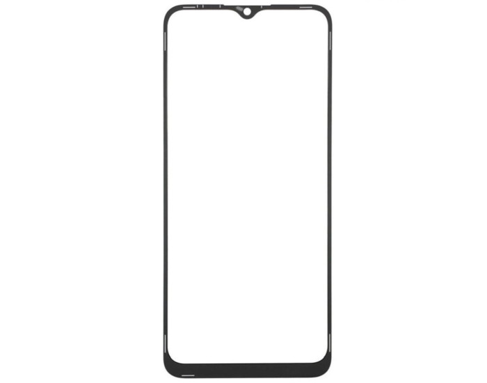 Стекло фронтальное с OCA пленкой Samsung  A025 Galaxy A02s /A035 /A037 /A042 /M025, черное с олеофобным покрытием, оригинал
