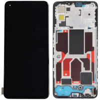 Дисплей з сенсорним екраном (модуль) Realme GT Master Edition, чорний з рамкою, OLED