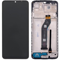 Дисплей с сенсорным экраном (модуль) Xiaomi Redmi 13C / Poco C65, черный с рамкой, оригинал (U)