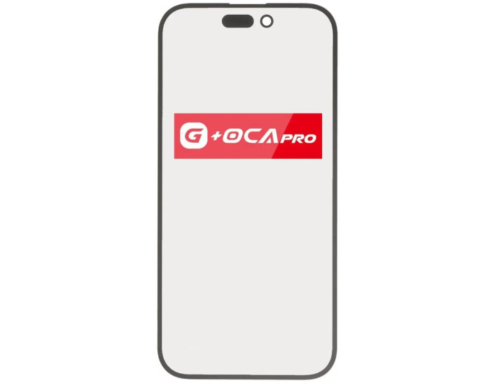 Стекло фронтальное c OCA-пленкой iPhone 14 Pro, черное, оригинал G+OCA-PRo