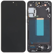 Дисплей з сенсорним екраном (модуль) Samsung S916 S23 Plus чорний з рамкою, переклеювання