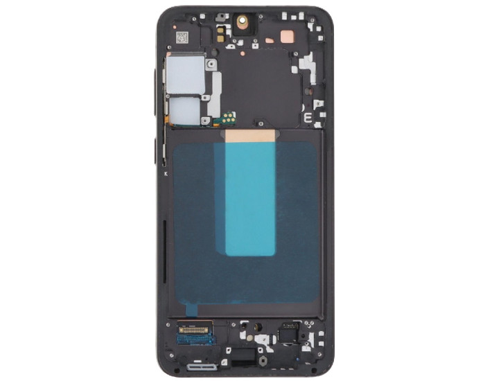 Дисплей з сенсорним екраном (модуль) Samsung S916 S23 Plus чорний з рамкою, переклеювання