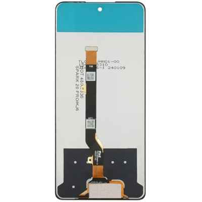Дисплей з сенсорним екраном (модуль) Infinix Hot 40 (X6836) / Hot 40 Pro (X6837) / Tecno Spark 20 Pro (KJ6), чорний, оригінал
