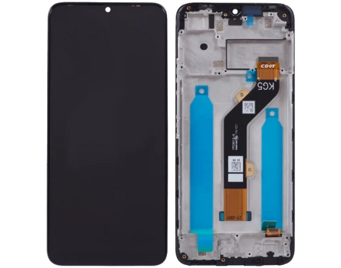 Дисплей с сенсорным экраном (модуль) Tecno Pop 5 LTE BD4 /BD4i /BD4a, черный с рамкой, оригинал