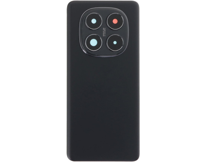 Задняя панель корпуса для Xiaomi Redmi Note 14 Pro 4G Black со стеклом камеры, оригинал