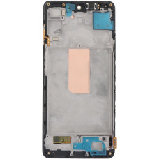 Дисплей с сенсорным экраном (модуль) Samsung M546, M54, черный с рамкой, оригинал Assembled