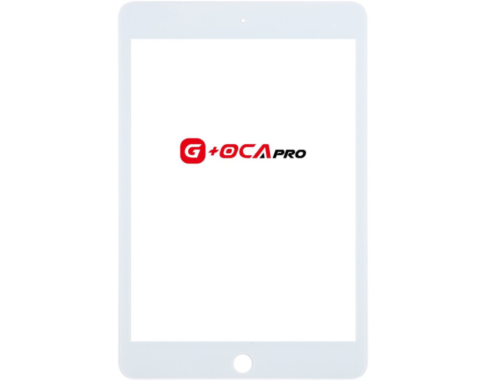 Стекло фронтальное с OCA-пленкой iPad mini 5, белый,  оригинал G+OCA PRo