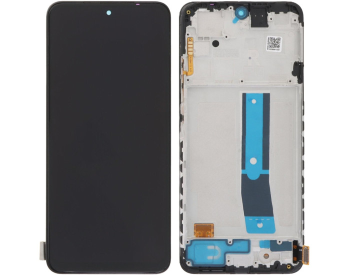 Дисплей з сенсорним екраном (модуль) Xiaomi Redmi Note 12S, чорний з рамкою, OLED