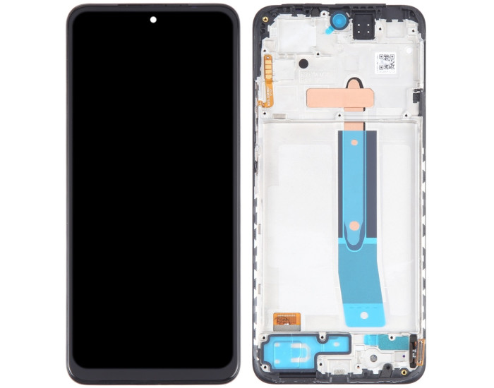 Дисплей з сенсорним екраном (модуль) Xiaomi Redmi Note 11S /Poco M4 Pro 4G, чорний з рамкою, OLED