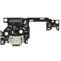 Шлейф для Motorola XT2143 Edge 20, коннектора зарядки, микрофона, с компонентами