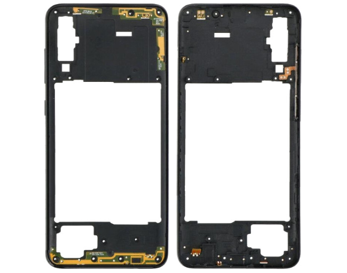 Рамка кріплення корпуси Samsung A705 Galaxy A70, чорна