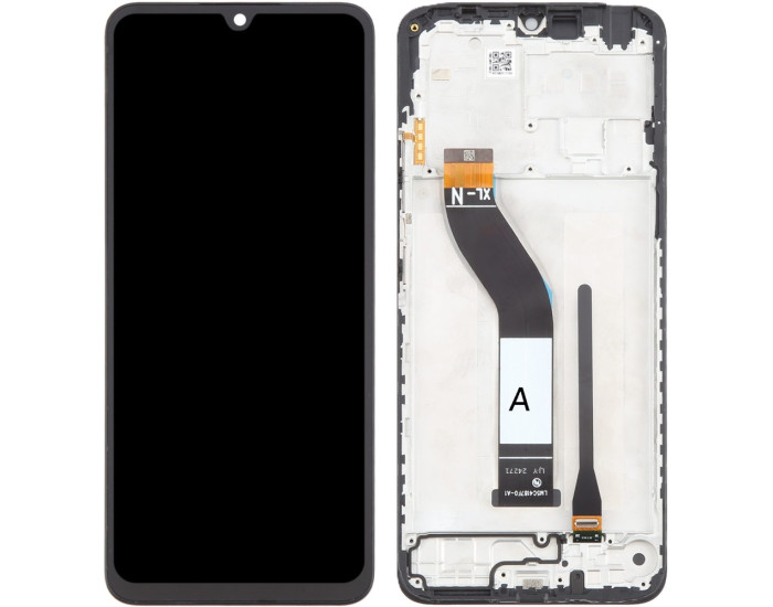 Дисплей с сенсорным экраном (модуль) Xiaomi Redmi 14C / Redmi A3 Pro / Poco C75, черный, с рамкой оригинал