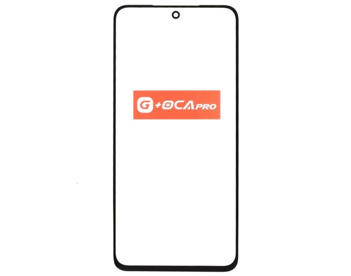 Стекло фронтальное с ОСА-пленкой Samsung G990 S21 FE 5G, черное G+OCA PRo