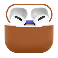 Чехол для AirPods 3 Silicon Case Slim с карабином NEW Box, Brown