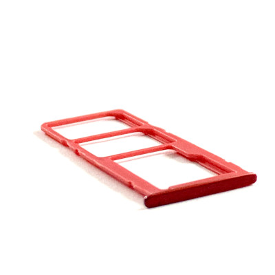Держатель SIM-карты для Sаmsung A107 A10s, красный (Класс B)