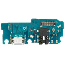 Шлейф для Samsung A125 A12 /A127 /M127 M12S, коннектора зарядки, конектора наушников с микрофоном