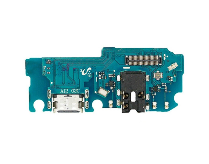 Шлейф для Samsung A125 A12 /A127 /M127 M12S, коннектора зарядки, конектора наушников с микрофоном