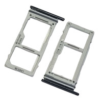 Тримач SIM-карты для Sаmsung G973 Galaxy S10 /G975 Galaxy S10 plus, чорний Dual Sim