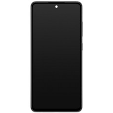 Дисплей з сенсорним екраном (модуль) Samsung A526 A52 5G, A525, чорний з вузьким обідком, OLED