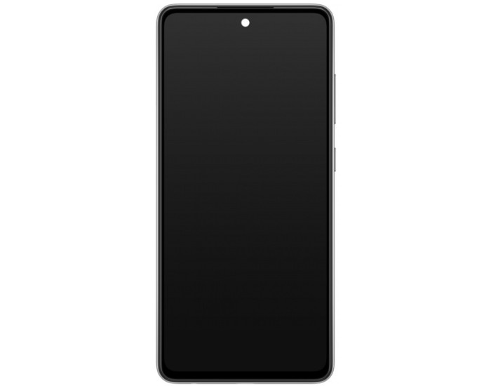 Дисплей з сенсорним екраном (модуль) Samsung A526 A52 5G, A525, чорний з вузьким обідком, OLED