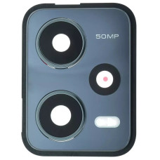 Скло камери для Xiaomi Redmi Note 12 Pro 5G + з рамкою чорна