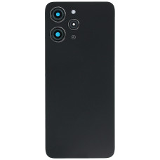 Задняя кришка для Xiaomi Redmi 12 со стеклом камеры, Black