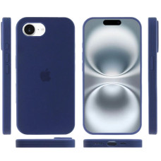 Чехол-силикон оригинал Full Soft Matte iPhone 16e /17e (Синий / Sea blue) 