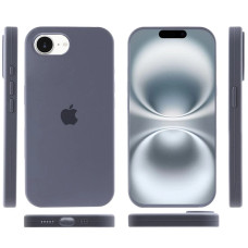 Чехол-силикон оригинал Full Soft Matte iPhone 16e /17e (Серый / Lavender grey)
