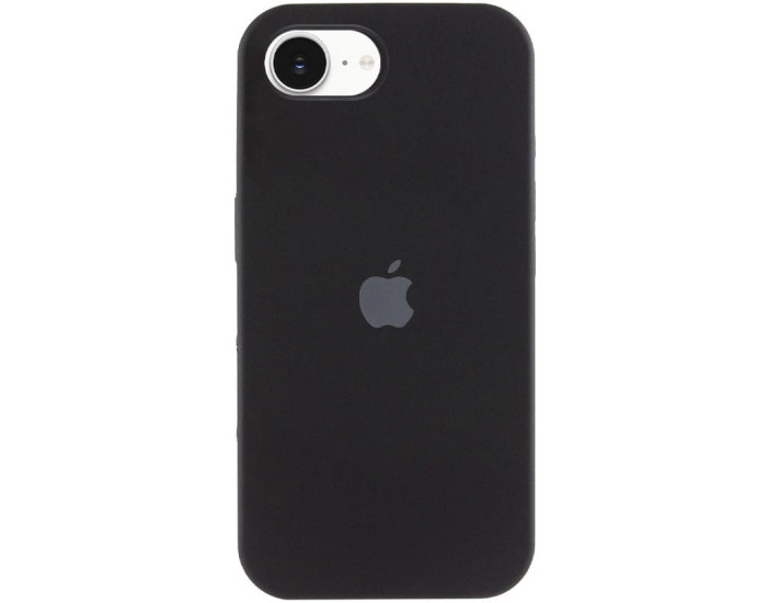 Чехол-силикон оригинал Full Soft Matte iPhone 16e /17e (Black / Черный)