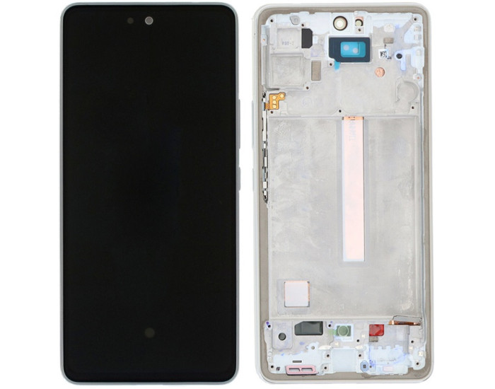 Дисплей с сенсорным экраном (модуль) Samsung A536 A53 5G, серебро, TFT с рамкой