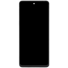 Дисплей с сенсорным экраном (модуль) Realme C55, с рамкой, черный, оригинал