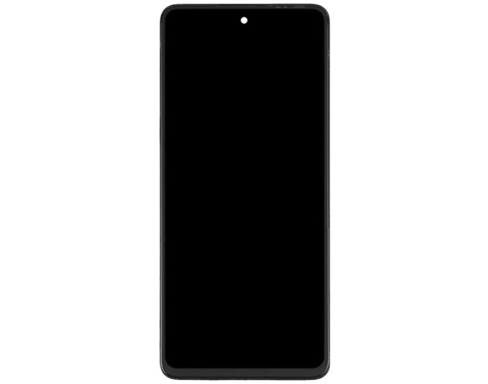 Дисплей с сенсорным экраном (модуль) Realme C55, с рамкой, черный, оригинал