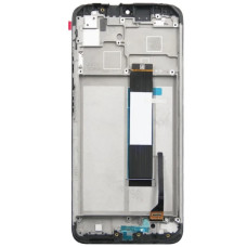 Дисплей с сенсорным экраном (модуль) Xiaomi Redmi Note 9T, черный, оригинал с рамкой